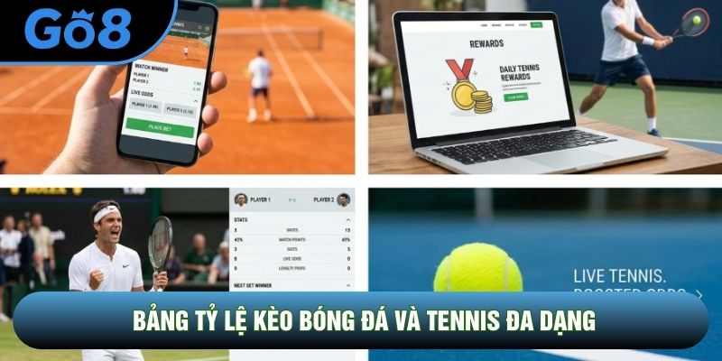 Bảng tỷ lệ kèo bóng đá và tennis đa dạng Bảng tỷ lệ kèo bóng đá và tennis đa dạng