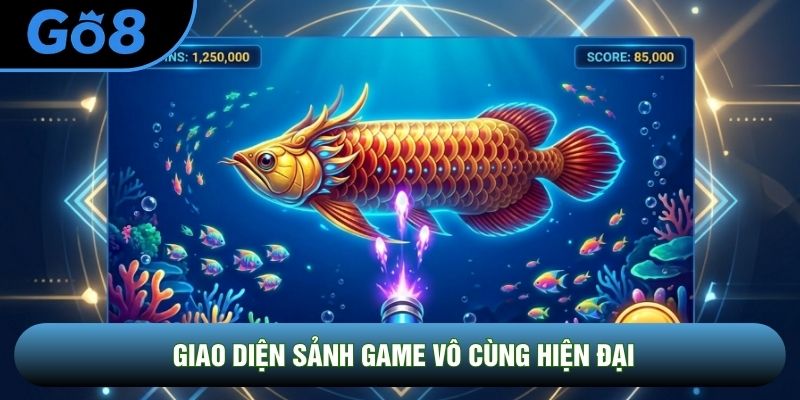 Giao diện sảnh game vô cùng hiện đại