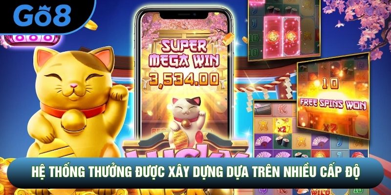 Hệ thống thưởng được xây dựng dựa trên nhiều cấp độ